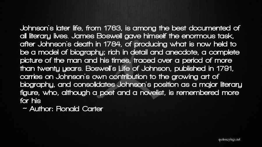 Achievement In Life Quotes By Ronald Carter