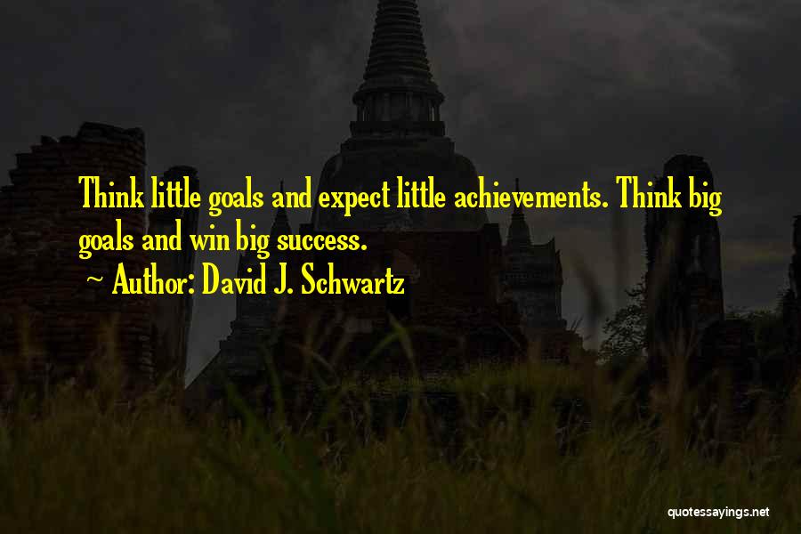 Achievements And Success Quotes By David J. Schwartz