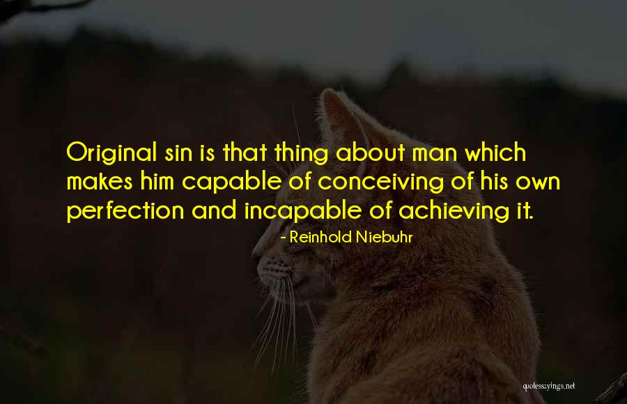 Achieving Perfection Quotes By Reinhold Niebuhr Achieving Perfection Quotes By Reinhold Niebuhr