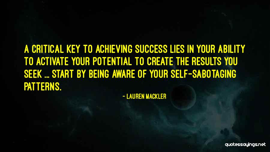 Achieving Potential Quotes By Lauren Mackler