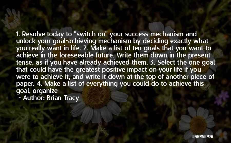 Achieving Your Goals In Life Quotes By Brian Tracy