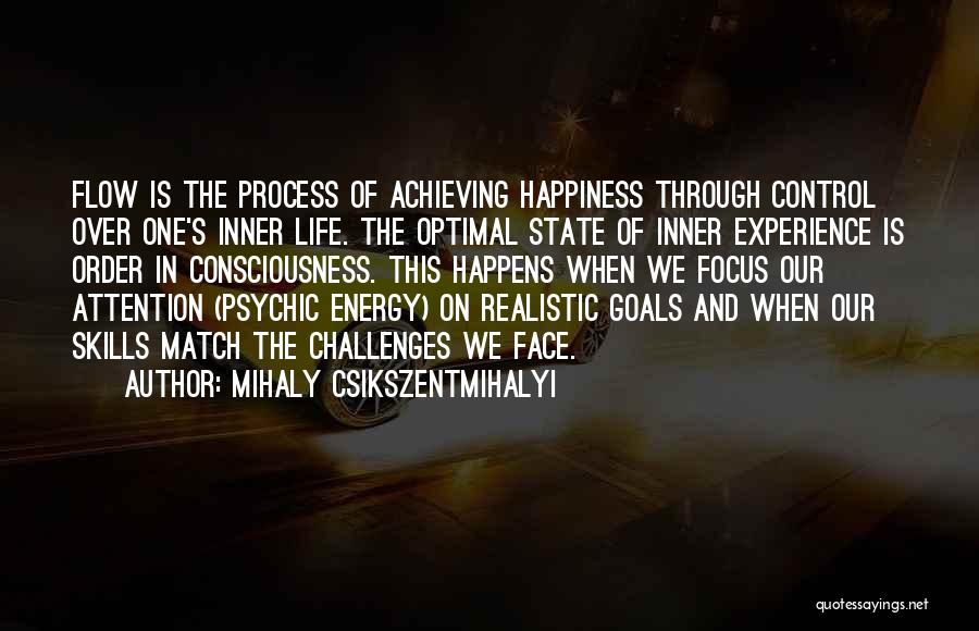 Achieving Your Goals In Life Quotes By Mihaly Csikszentmihalyi