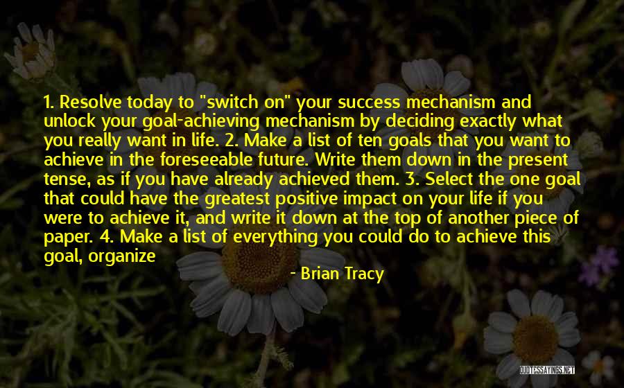 Achieving Your Goals Quotes By Brian Tracy