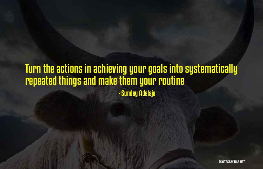 Achieving Your Goals Quotes By Sunday Adelaja