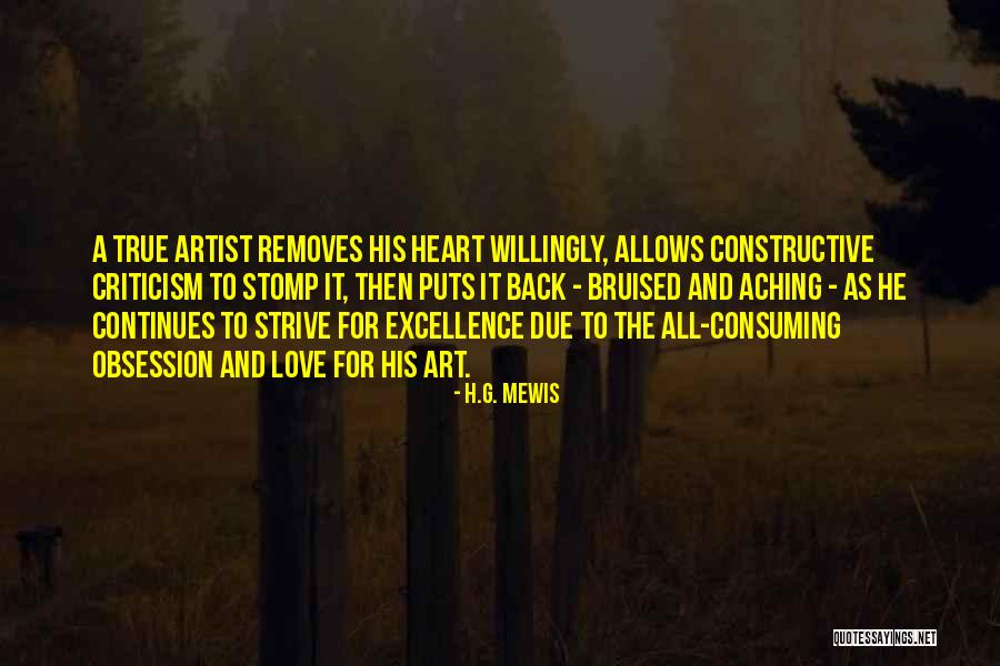 Aching For Love Quotes By H.G. Mewis Aching For Love Quotes By H.G. Mewis