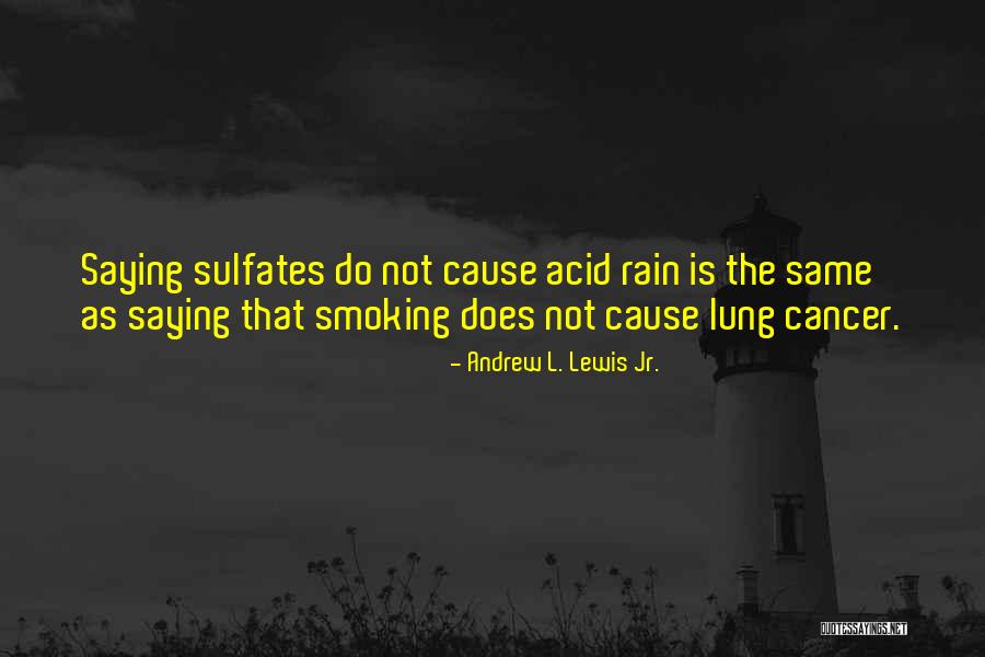 Acid Rain Quotes By Andrew L. Lewis Jr.