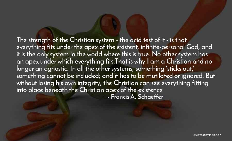 Acid Test Quotes By Francis A. Schaeffer Acid Test Quotes By Francis A. Schaeffer