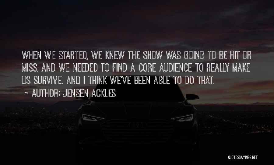 Ackles Quotes By Jensen Ackles