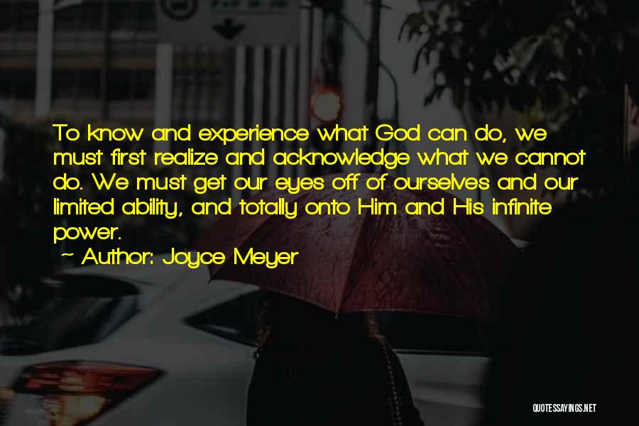 Acknowledge God Quotes By Joyce Meyer