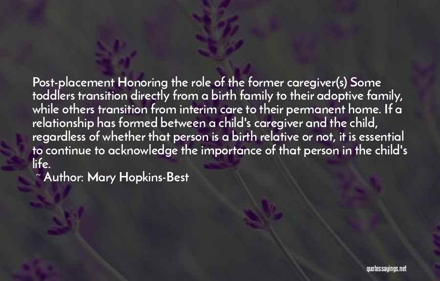 Acknowledge Your Relationship Quotes By Mary Hopkins-Best