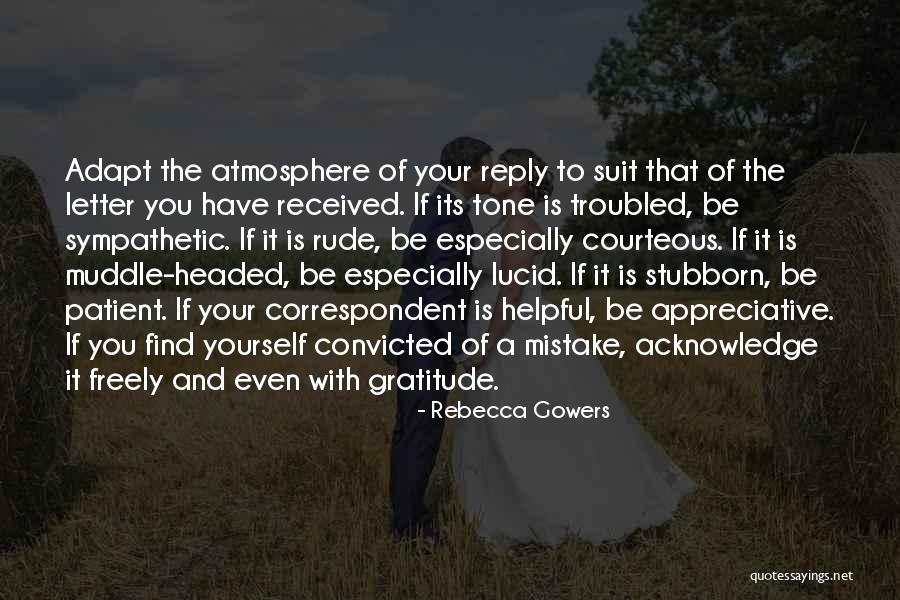 Acknowledge Yourself Quotes By Rebecca Gowers Acknowledge Yourself Quotes By Rebecca Gowers