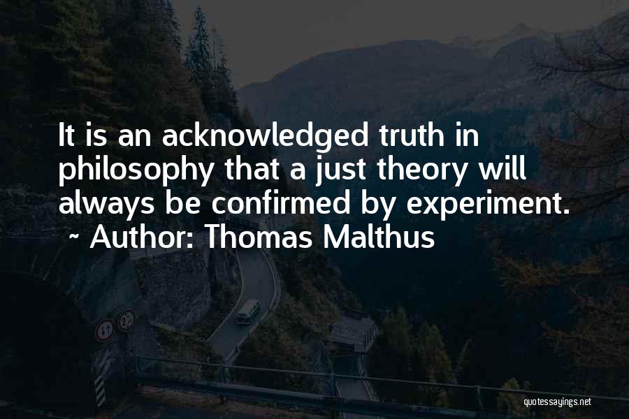 Acknowledged Quotes By Thomas Malthus