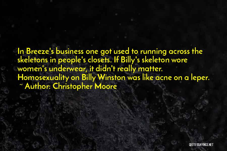 Acne Quotes By Christopher Moore