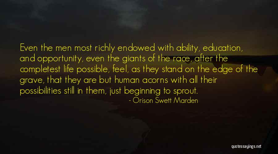 Acorns And Life Quotes By Orison Swett Marden Acorns And Life Quotes By Orison Swett Marden