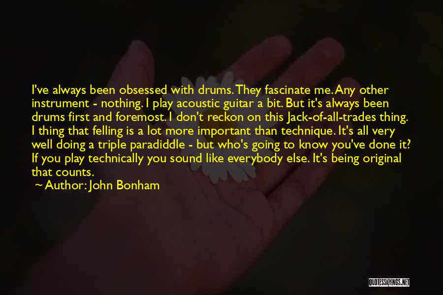 Acoustic Guitar Quotes By John Bonham