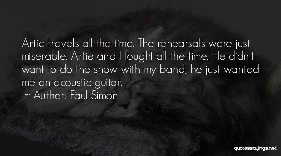 Acoustic Guitar Quotes By Paul Simon