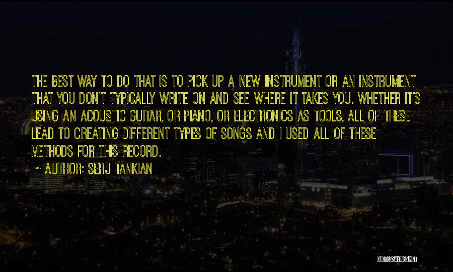 Acoustic Guitar Quotes By Serj Tankian