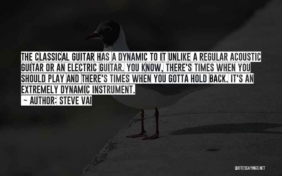 Acoustic Guitar Quotes By Steve Vai