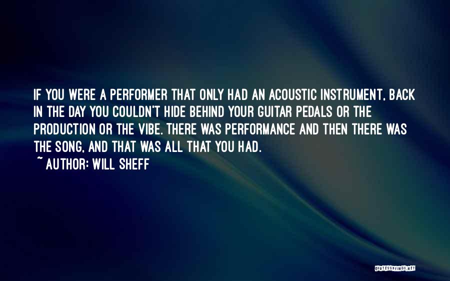 Acoustic Quotes By Will Sheff