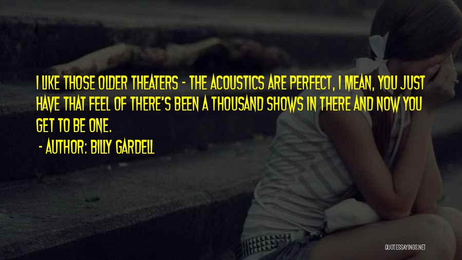 Acoustics Quotes By Billy Gardell