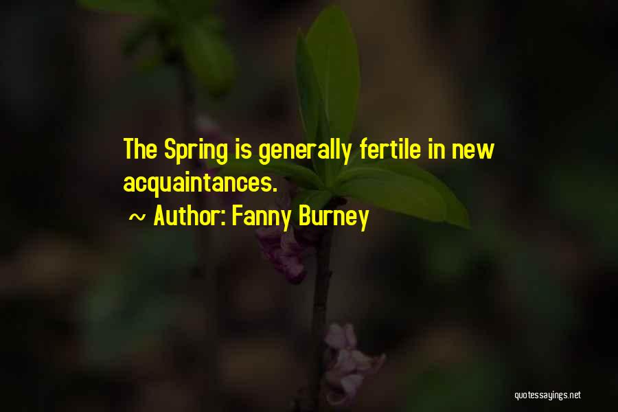 Acquaintances Quotes By Fanny Burney