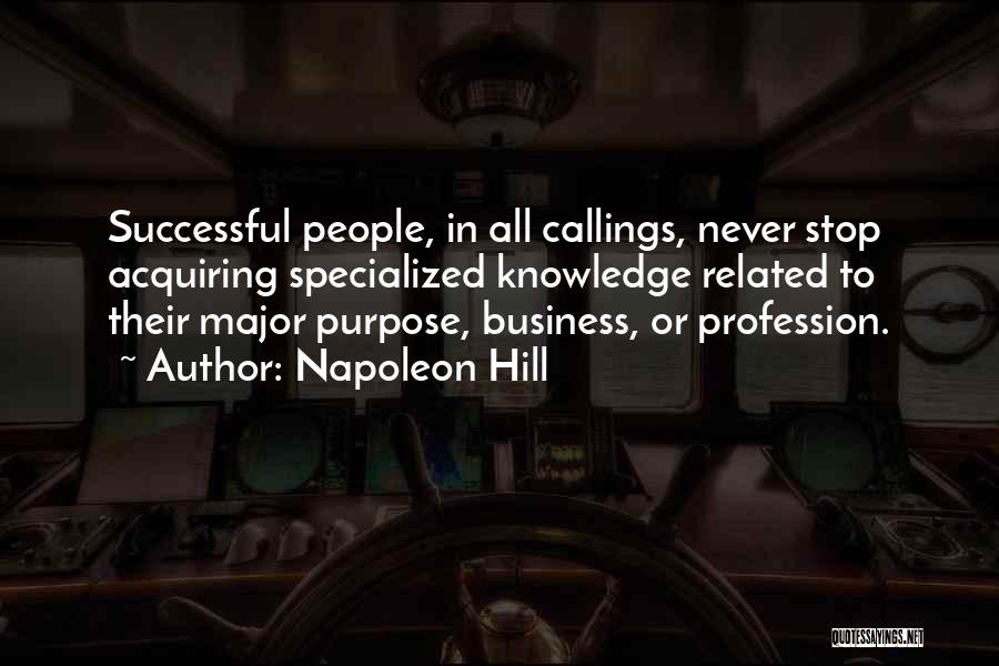 Acquiring Knowledge Quotes By Napoleon Hill