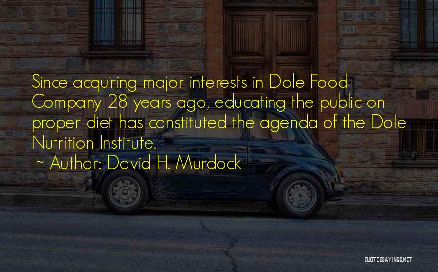 Acquiring Quotes By David H. Murdock