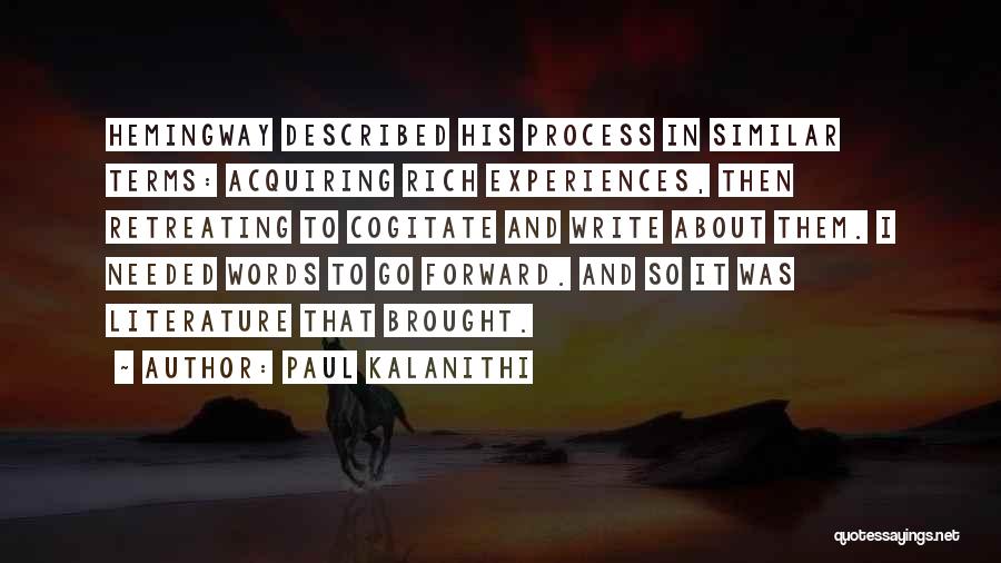 Acquiring Quotes By Paul Kalanithi