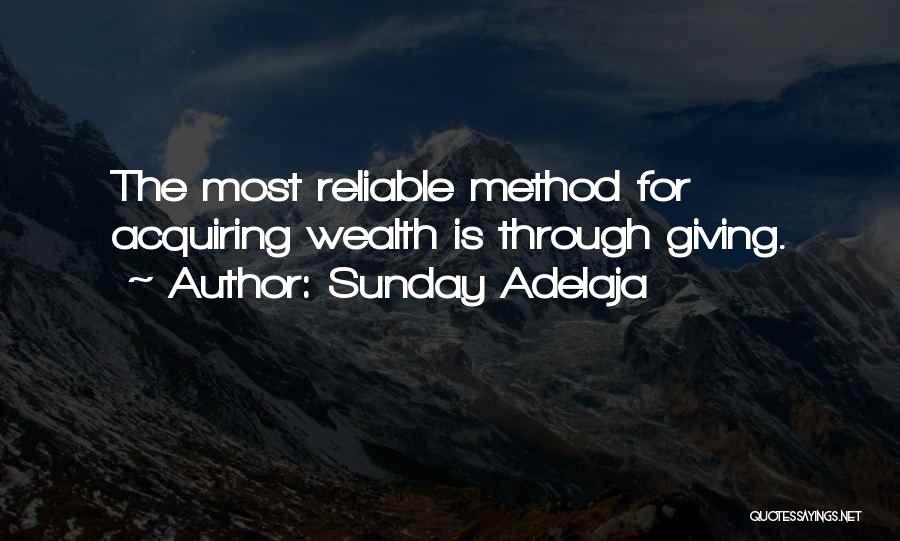 Acquiring Wealth Quotes By Sunday Adelaja