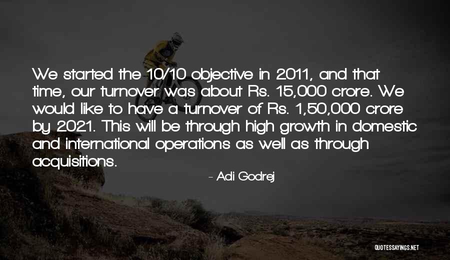 Acquisitions Quotes By Adi Godrej