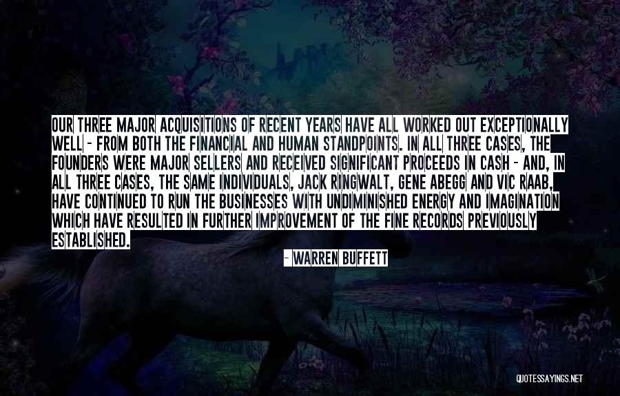 Acquisitions Quotes By Warren Buffett