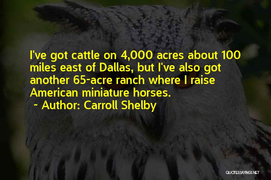 Acre Quotes By Carroll Shelby