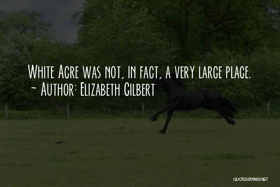 Acre Quotes By Elizabeth Gilbert