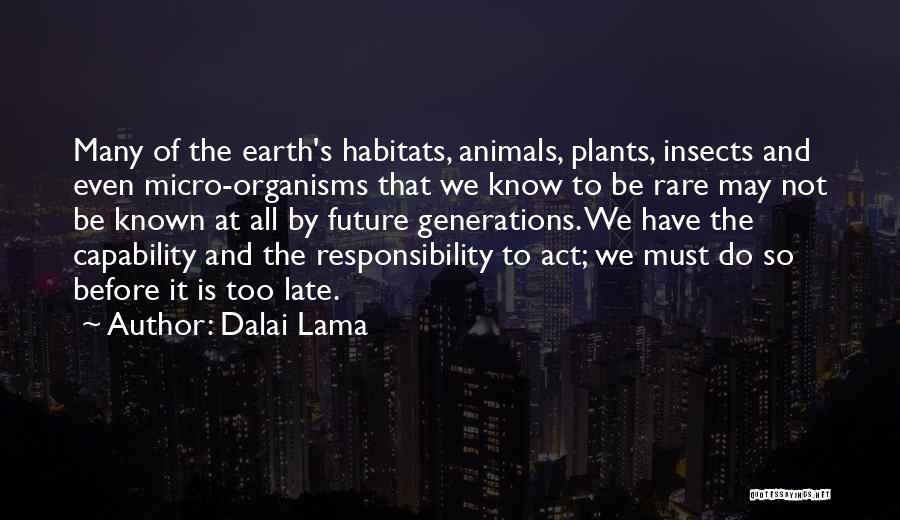 Act Now Before It's Too Late Quotes By Dalai Lama