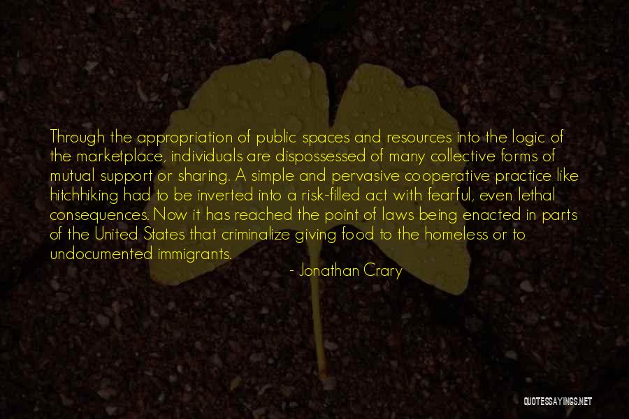 Act Of Sharing Quotes By Jonathan Crary