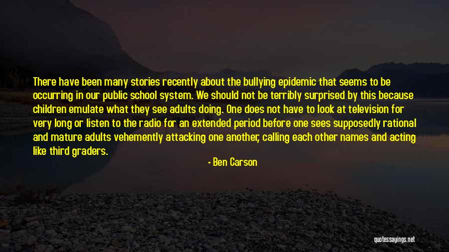 Acting Mature Quotes By Ben Carson Acting Mature Quotes By Ben Carson