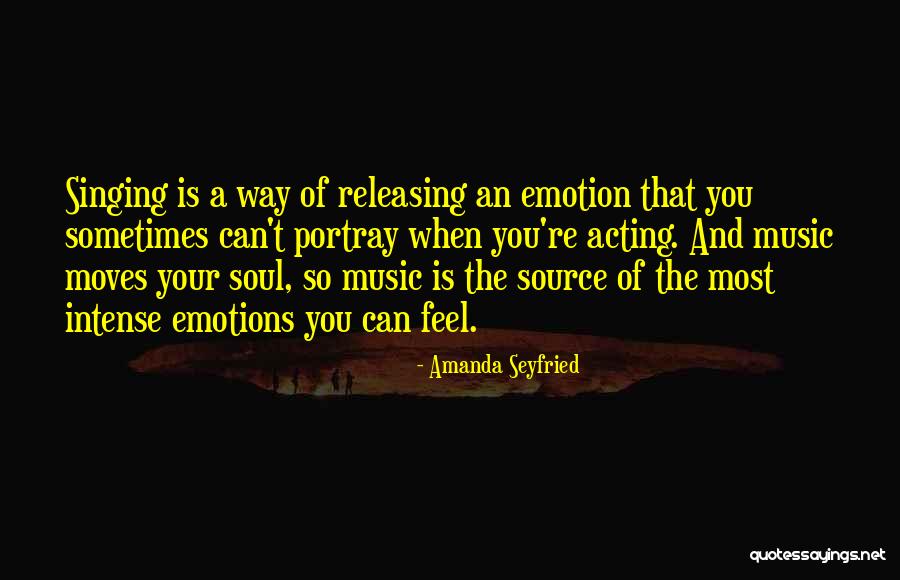 Acting On Emotions Quotes By Amanda Seyfried Acting On Emotions Quotes By Amanda Seyfried