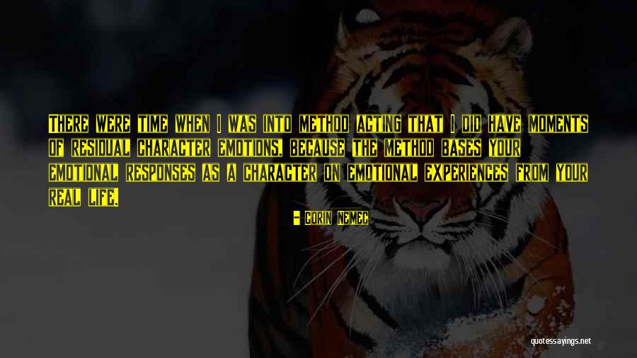 Acting On Emotions Quotes By Corin Nemec Acting On Emotions Quotes By Corin Nemec
