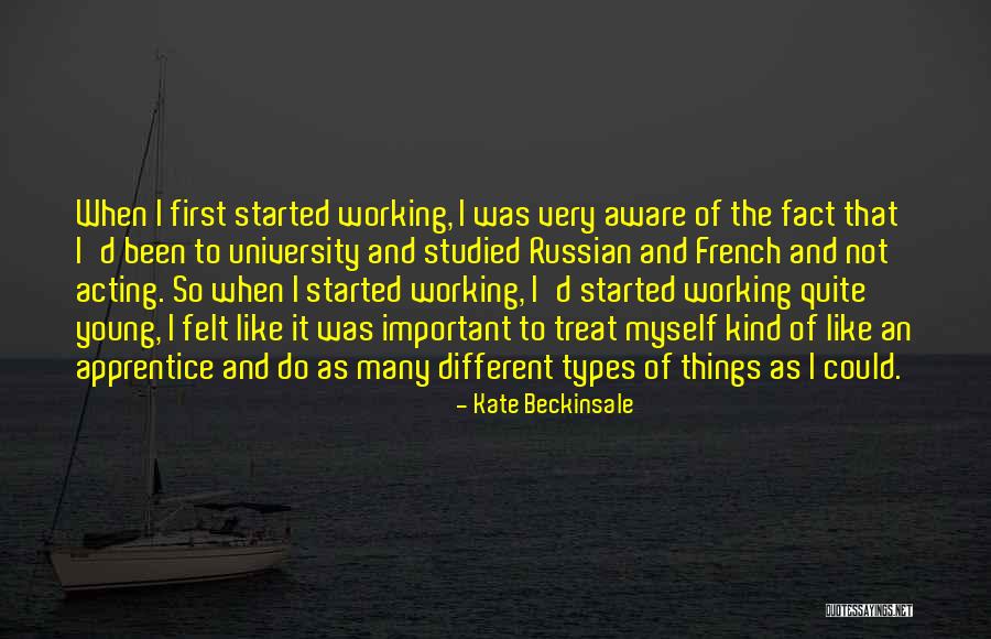 Acting Young Quotes By Kate Beckinsale Acting Young Quotes By Kate Beckinsale