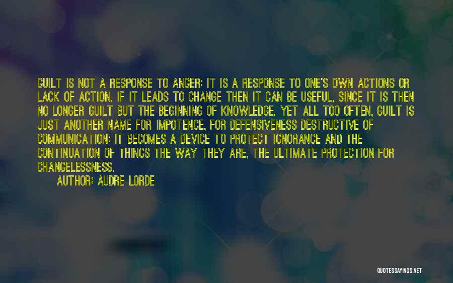 Action And Change Quotes By Audre Lorde