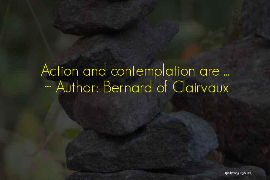 Action And Contemplation Quotes By Bernard Of Clairvaux