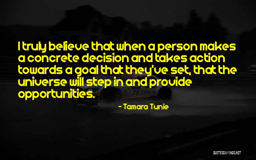 Action And Decision Quotes By Tamara Tunie Action And Decision Quotes By Tamara Tunie