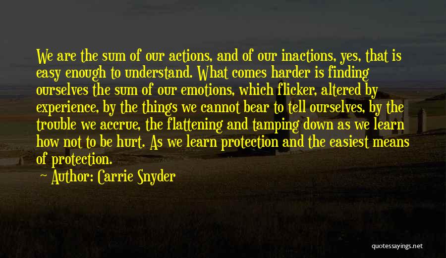 Action And Inaction Quotes By Carrie Snyder