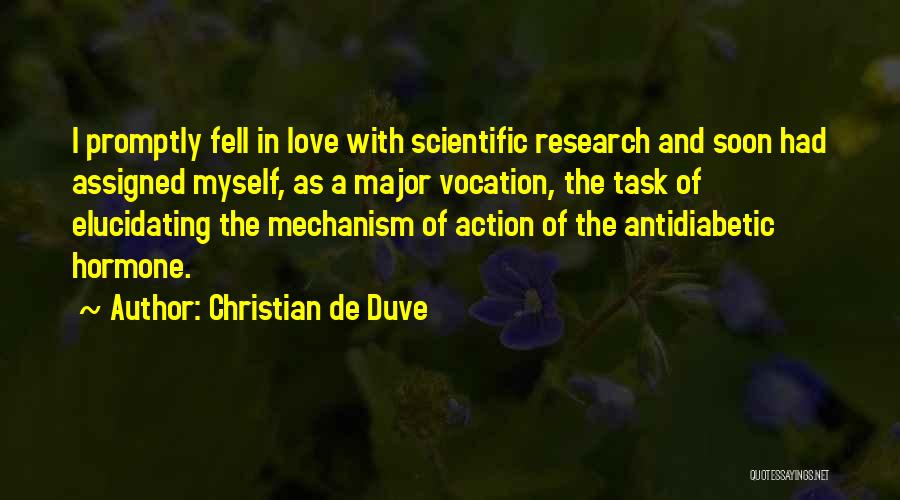 Action And Love Quotes By Christian De Duve