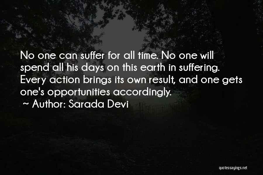 Action And Result Quotes By Sarada Devi