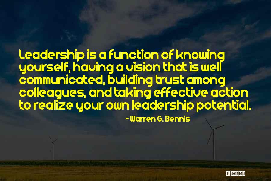 Action And Vision Quotes By Warren G. Bennis