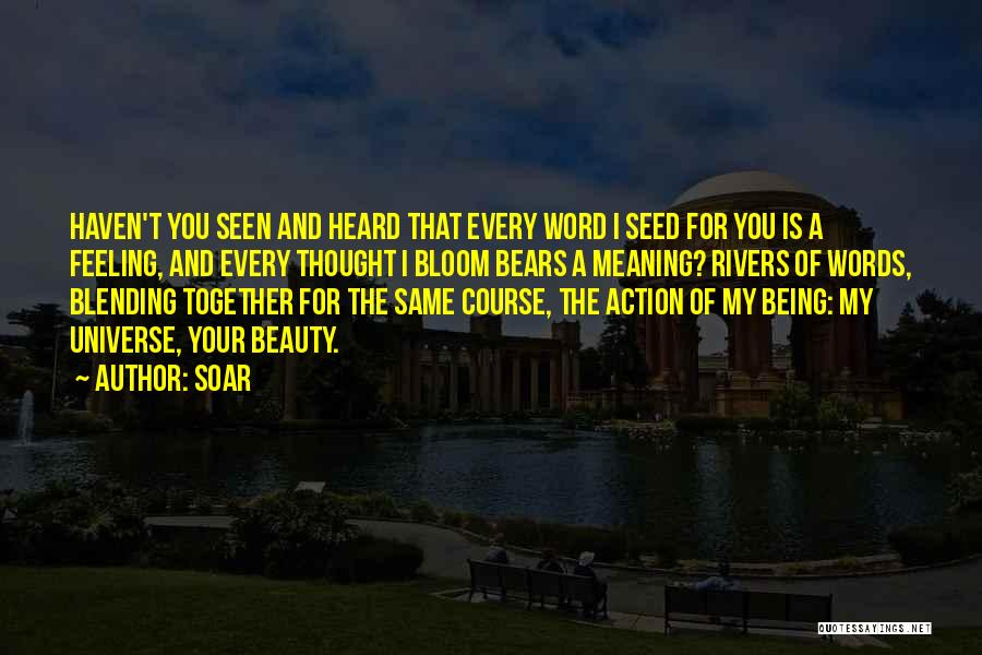 Action And Words Quotes By Soar