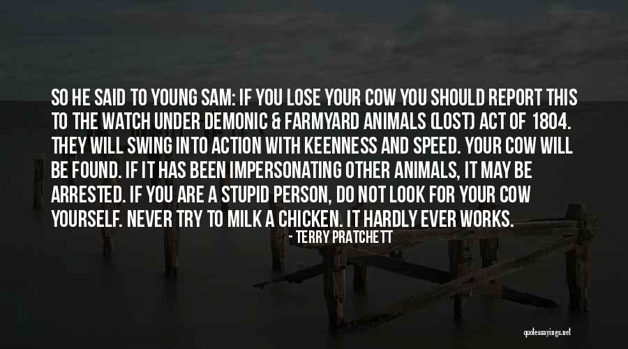 Action By Sam Quotes By Terry Pratchett Action By Sam Quotes By Terry Pratchett