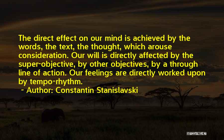 Action Over Words Quotes By Constantin Stanislavski