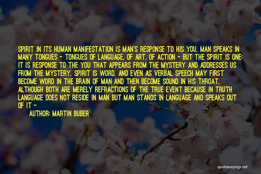 Action Over Words Quotes By Martin Buber